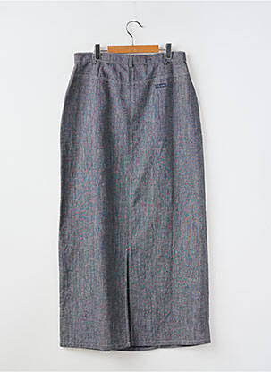 Jupe longue coupe droite bleu COUDEMAIL femme