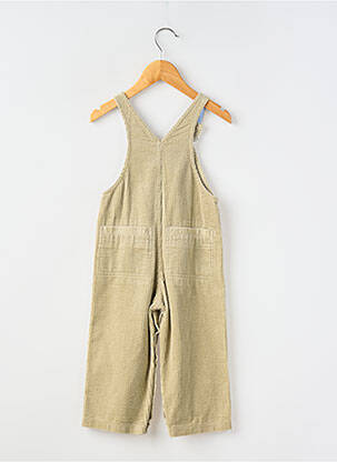 Salopette coupe droite fines bretelles beige PETIT BATEAU garçon