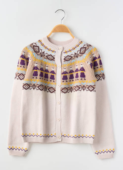 Gilet manches longues beige PETIT BATEAU pour garçon