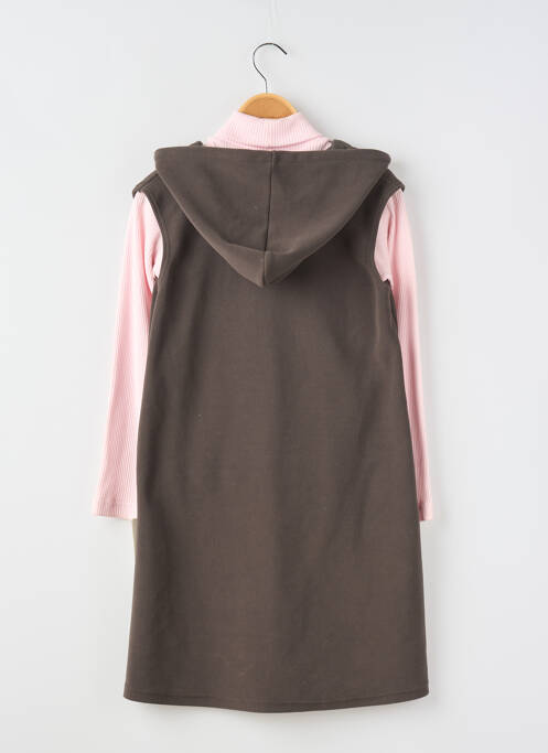 Ensemble robe marron GINKANA pour fille