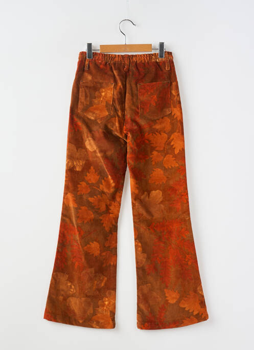 Pantalon droit orange GINKANA pour fille
