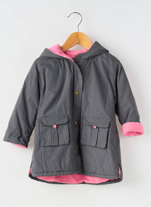 Parka gris LAPIN BLEU pour fille