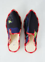 Chaussons/Pantoufles bleu BERTHE AUX GRANDS PIEDS pour homme seconde vue