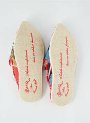 Chaussons/Pantoufles rouge BERTHE AUX GRANDS PIEDS pour homme seconde vue
