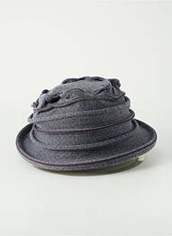 Chapeau imprimé fantaisie violet BERTHE AUX GRANDS PIEDS femme
