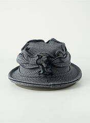 Chapeau bleu BERTHE AUX GRANDS PIEDS pour femme seconde vue