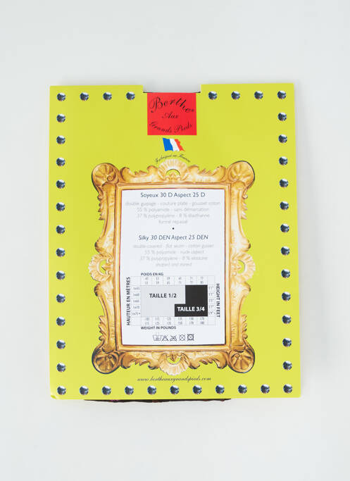 Collants marron BERTHE AUX GRANDS PIEDS pour femme