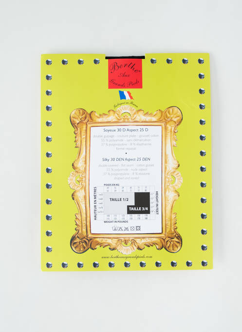 Collants noir BERTHE AUX GRANDS PIEDS pour femme