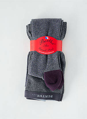 Collants imprimé fantaisie violet BERTHE AUX GRANDS PIEDS femme