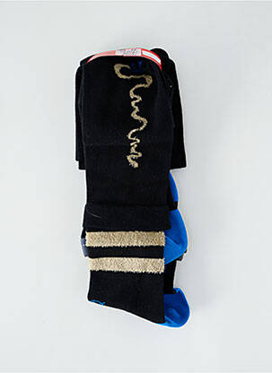 Collants imprimé fantaisie noir BERTHE AUX GRANDS PIEDS femme