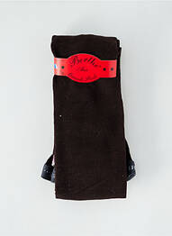 Collants imprimé fantaisie marron BERTHE AUX GRANDS PIEDS femme