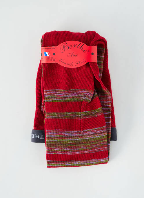 Collants rouge BERTHE AUX GRANDS PIEDS pour femme