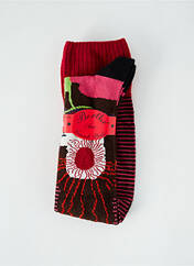 Chaussettes orange BERTHE AUX GRANDS PIEDS pour femme seconde vue