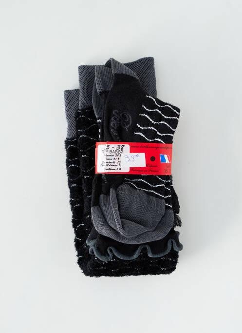 Chaussettes gris BERTHE AUX GRANDS PIEDS pour femme