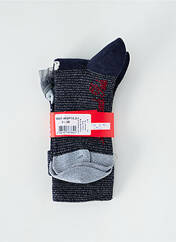 Chaussettes bleu BERTHE AUX GRANDS PIEDS pour femme seconde vue