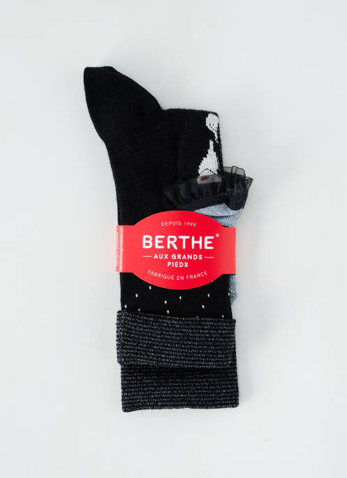 Chaussettes argent BERTHE AUX GRANDS PIEDS pour femme