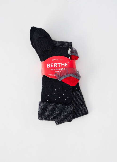 Chaussettes rouge BERTHE AUX GRANDS PIEDS pour femme