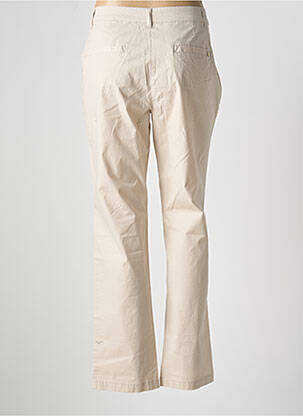 Pantalon droit stretch taille normale beige ÉTYMOLOGIE femme