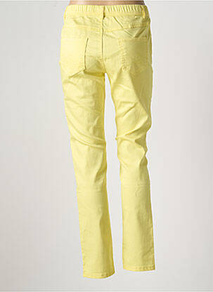 Pantalon slim taille élastique taille normale jaune S.QUISE femme