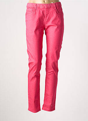 Pantalon slim taille élastique taille normale rose S.QUISE femme