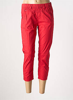 Pantacourt stretch taille normale rouge S.QUISE femme