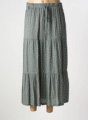 Jupe longue coupe droite vert ÉTYMOLOGIE femme