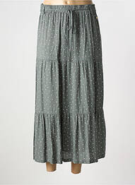 Jupe longue coupe droite vert ÉTYMOLOGIE femme