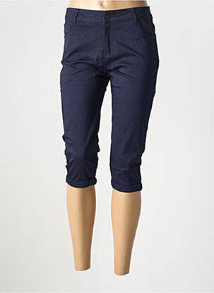 Pantacourt stretch taille normale bleu X-MAX femme