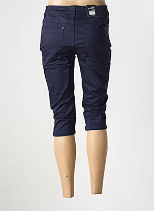 Pantacourt stretch taille normale bleu X-MAX femme