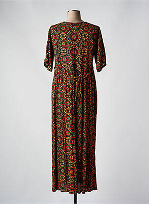 Robe longue manches courtes manches courtes noir AGATHE & LOUISE femme