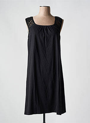 Robe mi-longue sans manche sans manche noir AGATHE & LOUISE femme