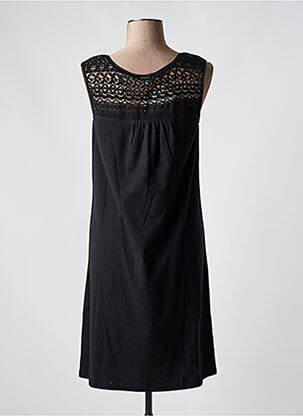 Robe mi-longue sans manche sans manche noir AGATHE & LOUISE femme