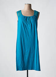 Robe mi-longue sans manche sans manche bleu AGATHE & LOUISE femme