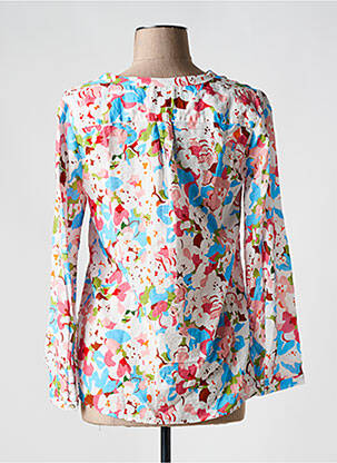 Blouse imprimé fleurs manches longues rose CHANON femme
