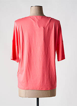 T-shirt manches 3/4 manches 3/4 rose MARBLE femme