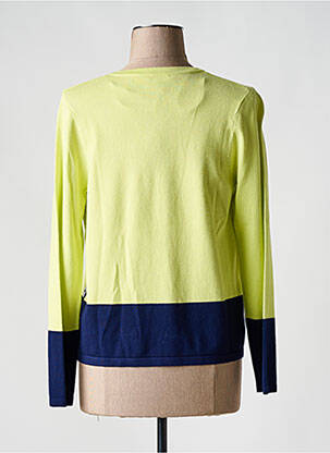 Gilet manches longues col rond vert MARBLE femme