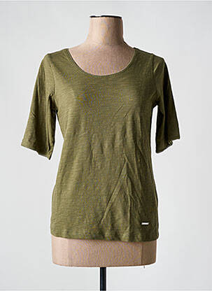 T-shirt stretch manches courtes vert AGATHE & LOUISE femme