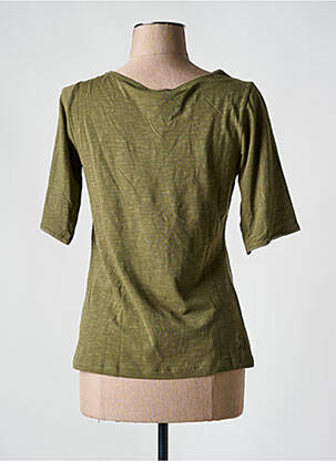 T-shirt stretch manches courtes vert AGATHE & LOUISE femme