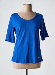 T-shirt manches mi-longues manches courtes bleu AGATHE & LOUISE femme