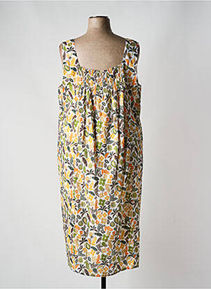 Robe longue sans manche sans manche beige AGATHE & LOUISE femme
