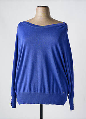 Pull col bateau manches longues violet AGATHE & LOUISE femme