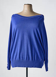 Pull col bateau manches longues violet AGATHE & LOUISE femme