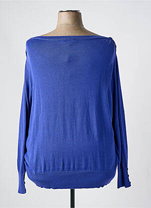 Pull col bateau manches longues violet AGATHE & LOUISE femme