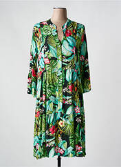 Robe mi-longue vert LAGON BLEU pour femme seconde vue