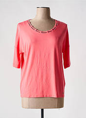 T-shirt rose MARBLE pour femme seconde vue