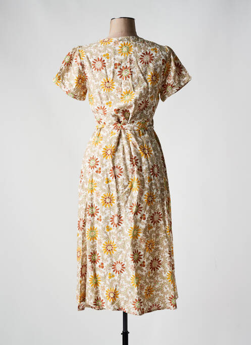 Robe mi-longue beige AGATHE & LOUISE pour femme