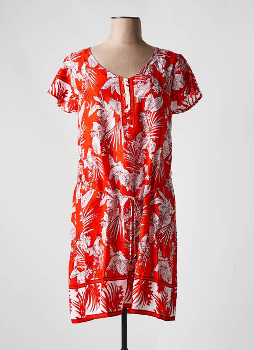 Robe mi-longue orange AGATHE & LOUISE pour femme