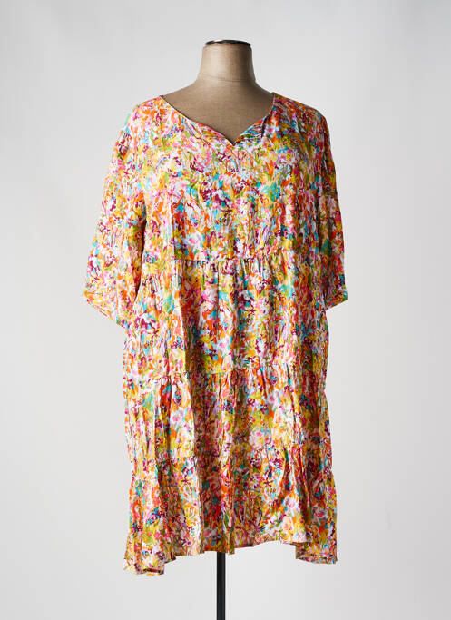 Robe mi-longue orange AGATHE & LOUISE pour femme