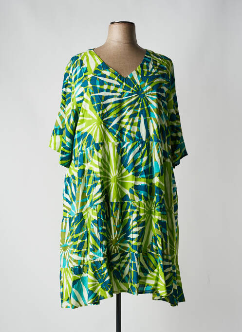 Robe mi-longue vert AGATHE & LOUISE pour femme