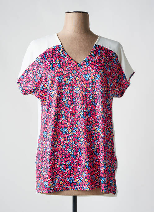 T-shirt rose NIKI MODE pour femme